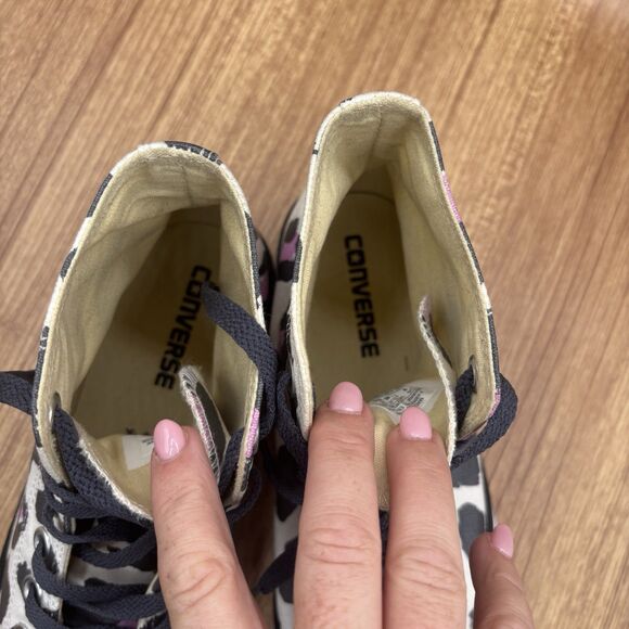 Converse Chuck Taylor All Star Lift High Sneaker Women's 9 Leopard Cheetah Print - Picture 7 of 9